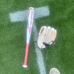 24” 14oz Easton Pink Sapphire With  11” Glove