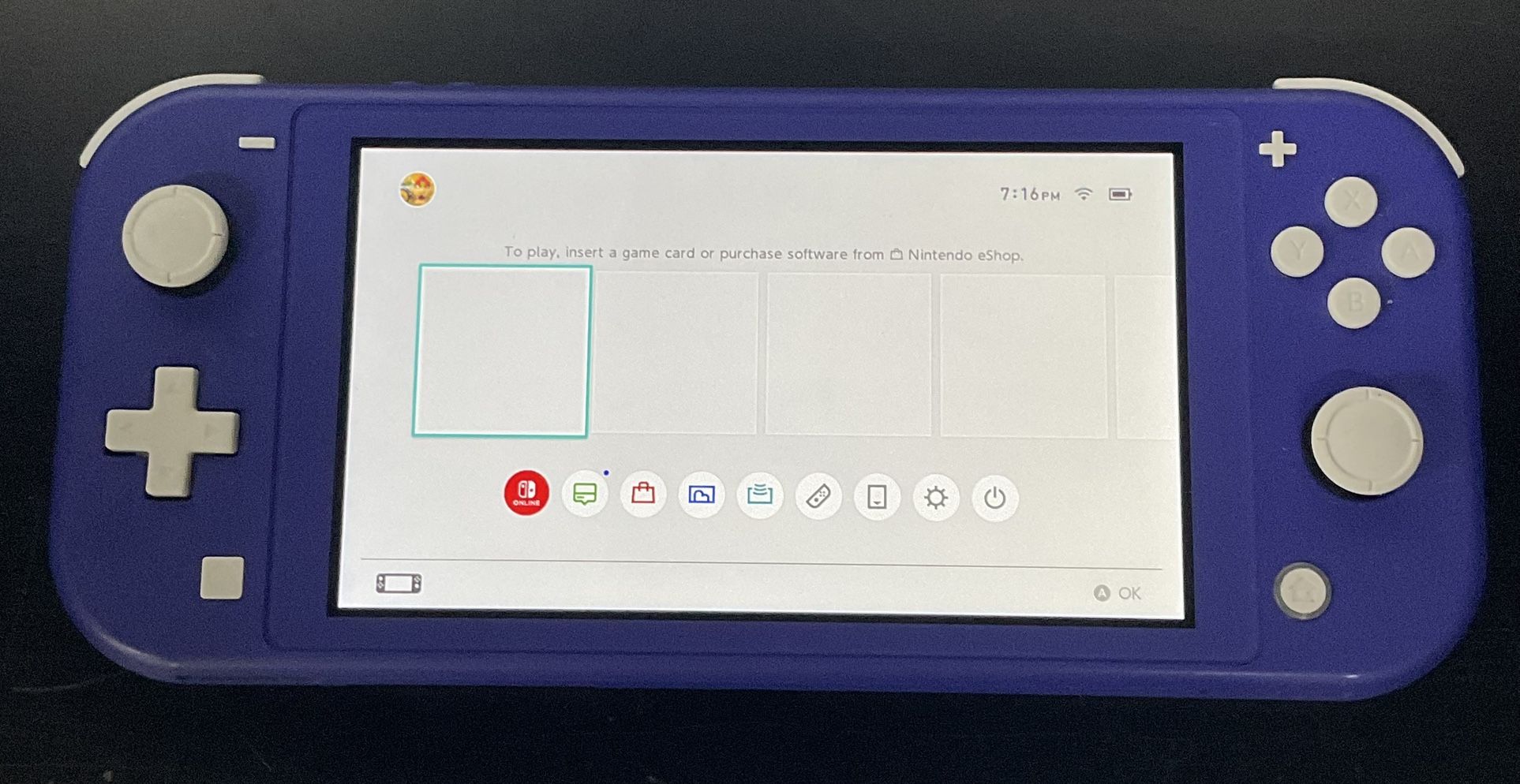 Nintendo Switch Lite Blue Like New Factory Reset To New. Ready To Play!