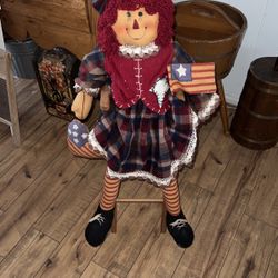 Antique Raggedy Anne Doll 