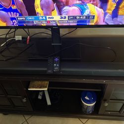 Smart Tv With Stand & Sound Bar