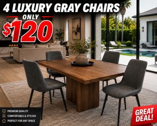 Brand new for luxury gray dining chairs for 120