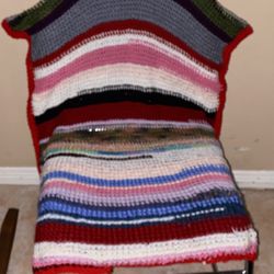 Mexican Serape (Handmade Crochet) Style Chair For Any Room