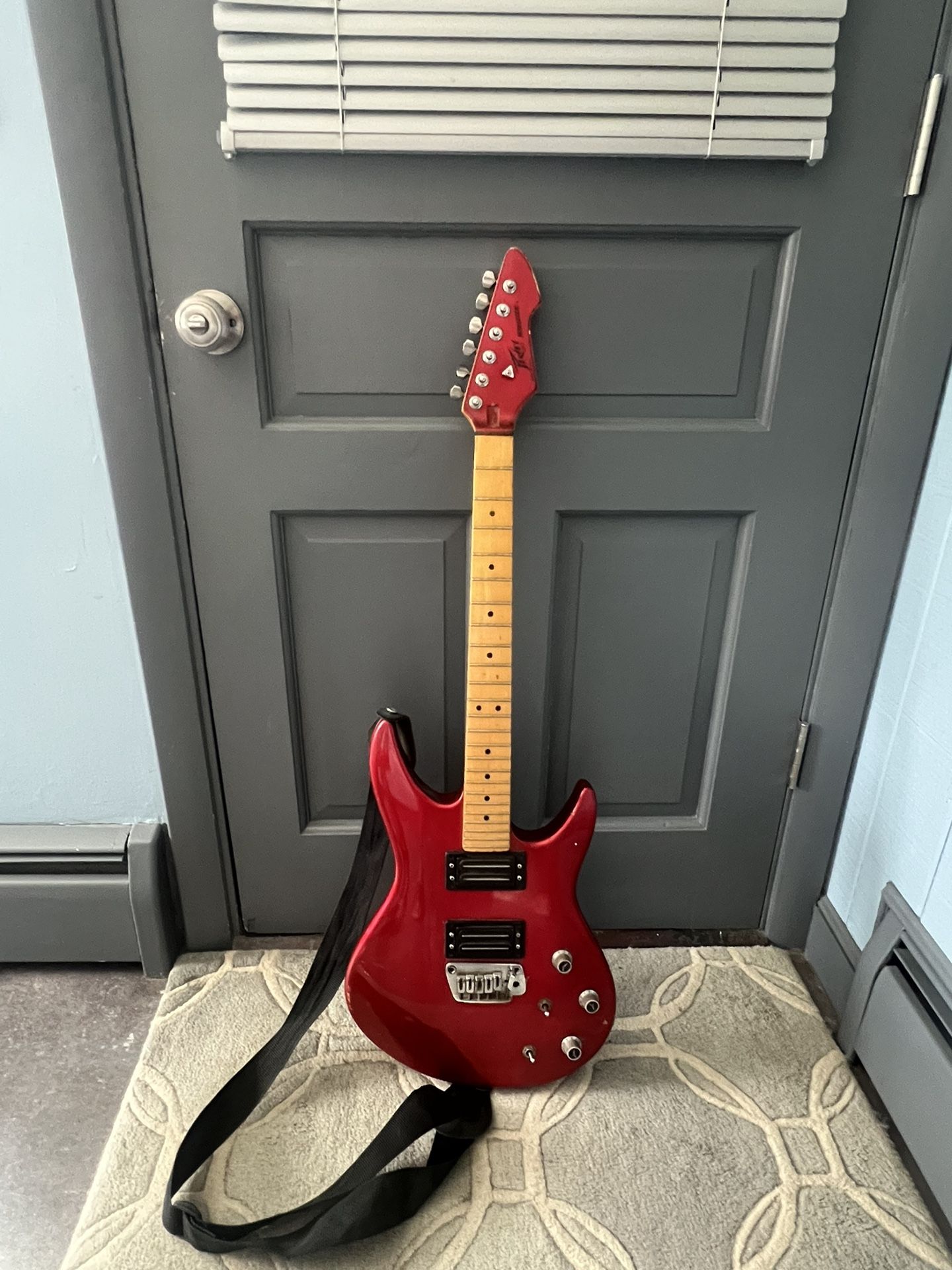 1980's Peavey Red Milestone Guitar Made in USA