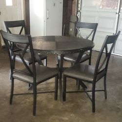 Dining Table Set with 4 Chairs – $125