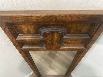 Beautiful full length wooden mirror