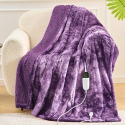 Heated Blanket Electric Throw 4 Colors Available