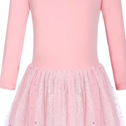 Arshiner Girls Ballet Long Sleeve Leotards with Skirt Dance Ballerina Tutu Skirted Leotard
Size 4
Condition brand new with tag 
No returns 
Feel free 