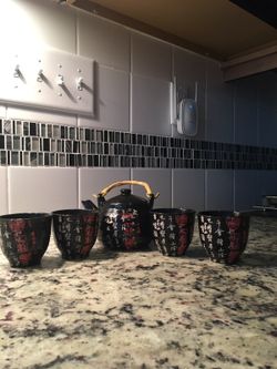 Japanese tea set.