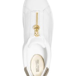 Michael Kors White Zip Up Shoe 