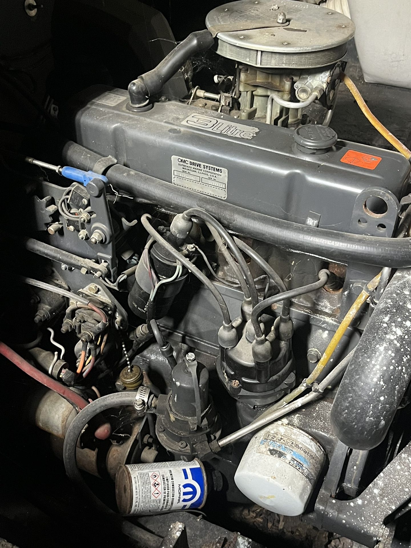 OMC 3.0 Litre marine engine.