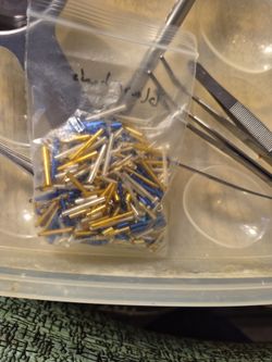 A bag of glass beads