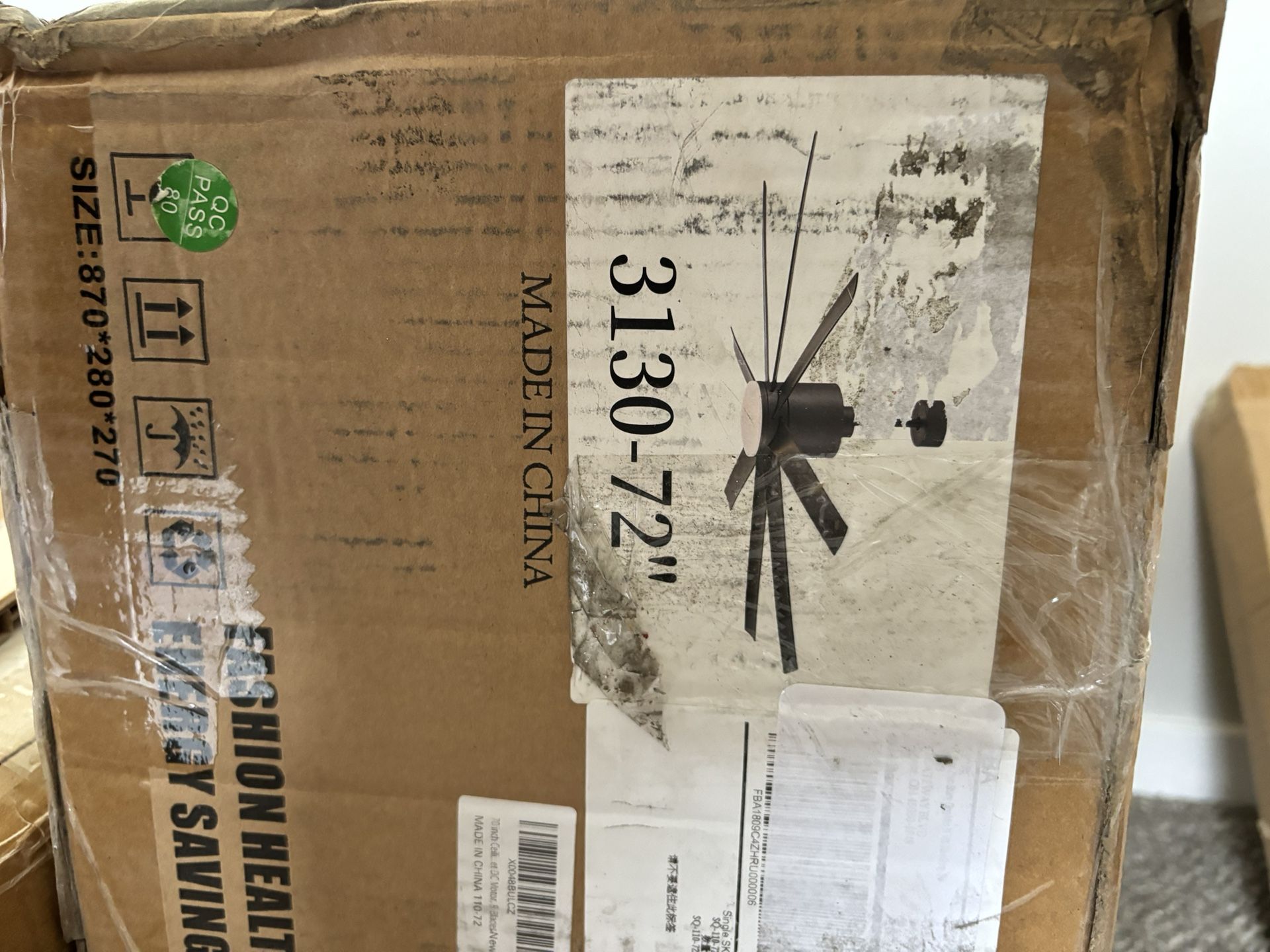 72 Inch Indoor Outdoor Ceiling Fan With Light