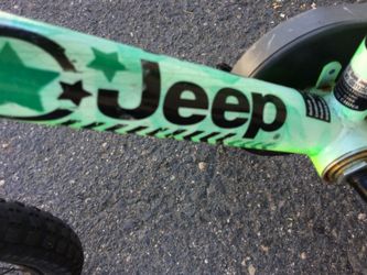 Jeep kid bike training