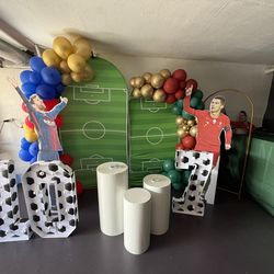 Messi and Cristiano 5ft cut out $35