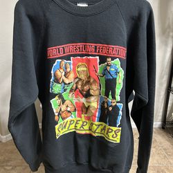 1991 Vintage WWF Pullover Size XL