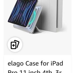 elago Case for iPad Pro 11 inch 4th, 3rd, 2nd Generation - iPad Case with Magnetic Attachment to Metal Materials, Compatible with Apple iPad Pencil an