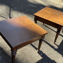 Antique Pair Of End Tables 
