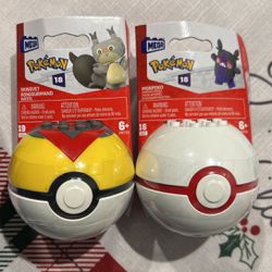 2 Pokemon Megablox Balls 