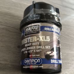 New twister-XL5 heavy duty jobber drill set