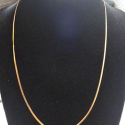 18k Gold Cobra Chain 18inch 💯% Real Gold 