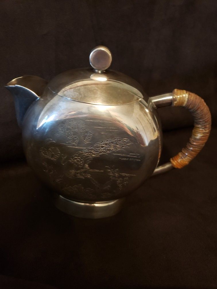 Japanese Silver Plated Teapot