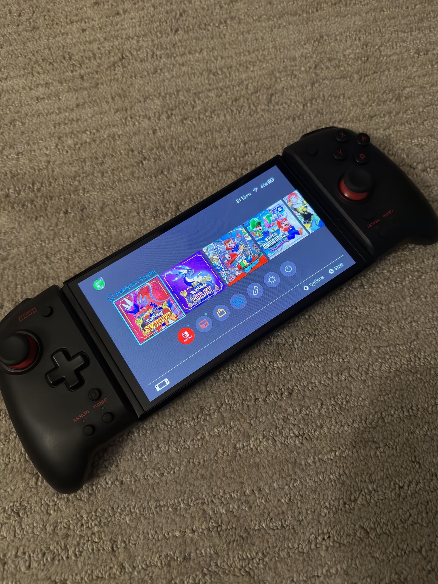 Nintendo Switch OLED with Hori Controller