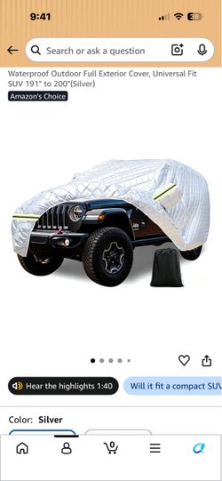 SUV Car Cover