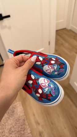 Spider man slip on shoes- 8T