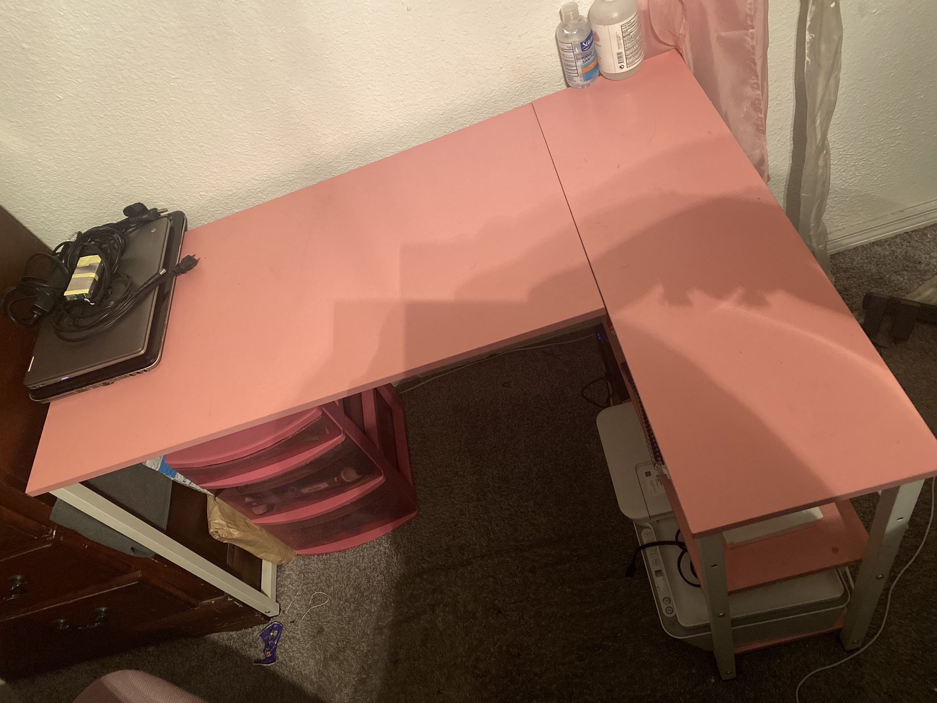 Pink Computer Desk 