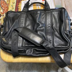 Leather satchel/book Bag/carry On
