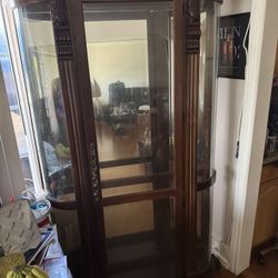 Beveled Lighted Glass Display Case 