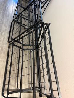 Black Metal Folding Bed Frame