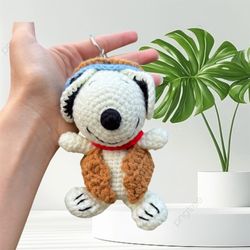 Peanuts Snoopy Crochet with Cute Brown Outfit