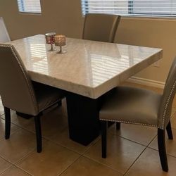REAL MARBLE Kitchen Table 