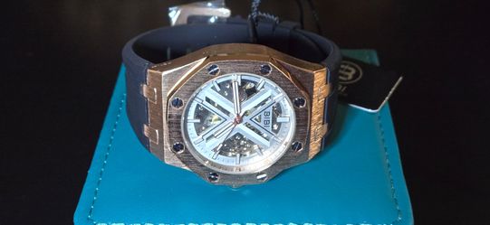 BIBI Skeleton Luxury Watch Rose Gold Automatic.