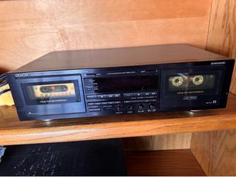 Vintage Denon DRW-840 Dual Cassette Deck – Untested