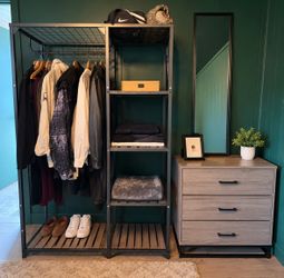 Standing wardrobe and dresser