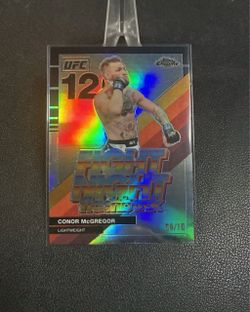 Conor McGregor Topps Chrome Fight Night Flashback 06/10