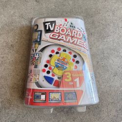 TV Plug and Play Classic Board Game Connect 4 Boggle Roll Over 3 Games in 1