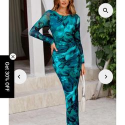 Small Women's Bodycon Maxi Dress