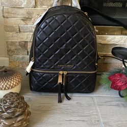 Michael Kors Rhea Leather Medium Back Pack