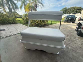Boat cooler seat