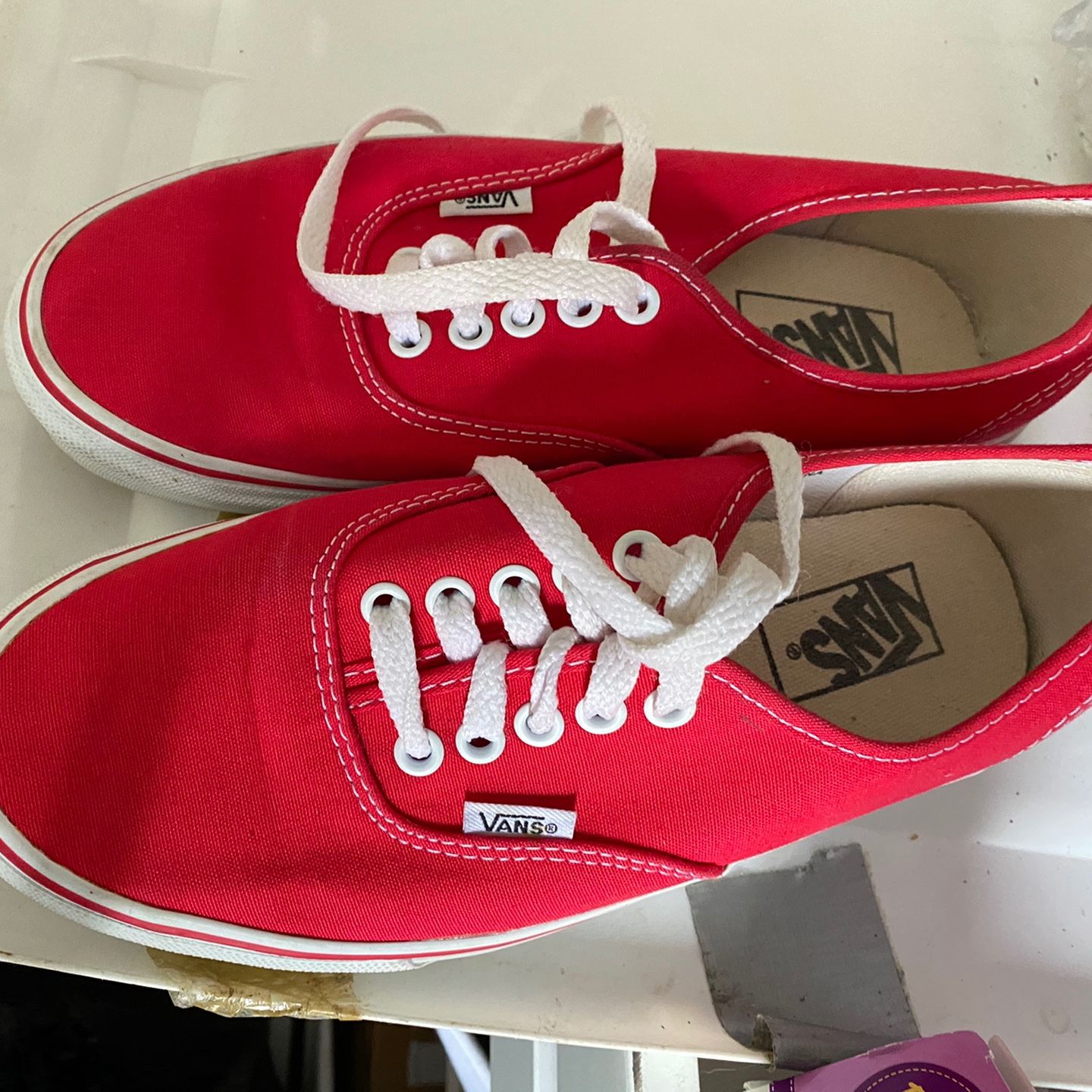 Red Vans Men’s Size 7