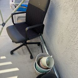 Free frozen car, office chair etc