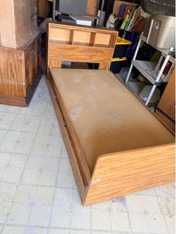 Twin Bed frame with headboard