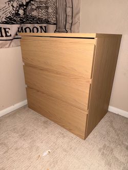 2 Set of 3 Drawer Dressers