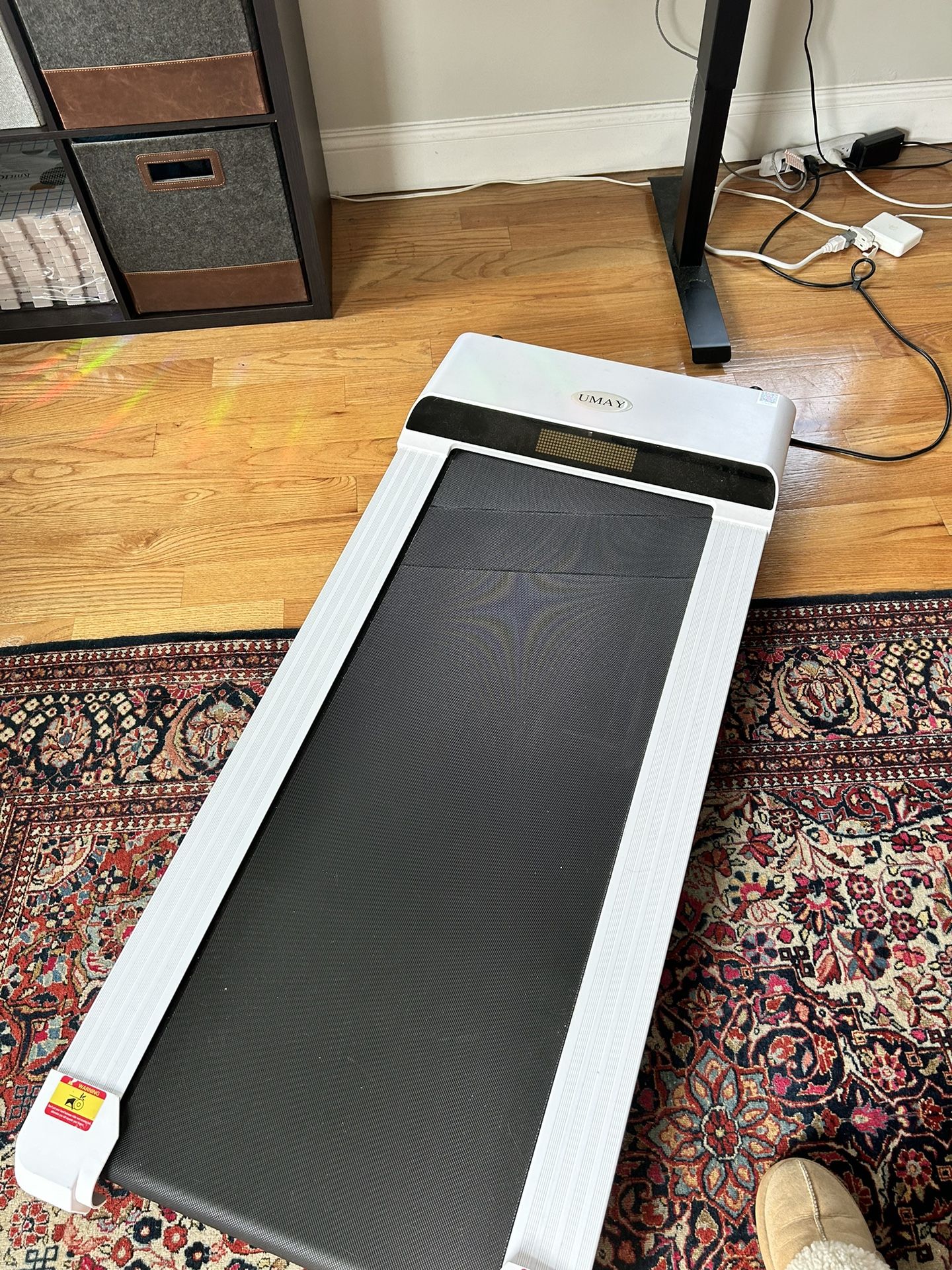 UMAY Walking Pad, Under Desk Treadmill WHITE