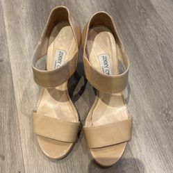 Jimmy Choo Tesoro Leather Band Sandal 