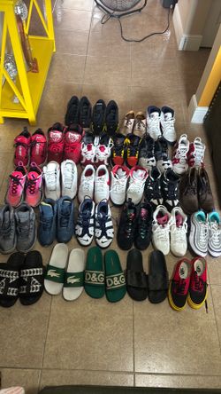 Tennis shoes & slides