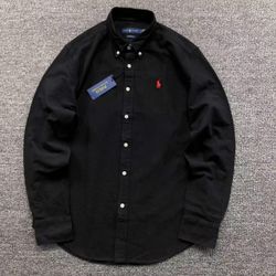 Ralph Lauren Black Button Down Shirt